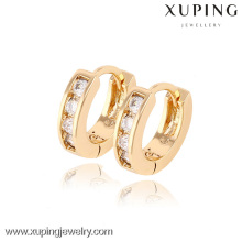 90189- Xuping Huggie Earrings Jewelry Fashion Gold Plated Earrings With Good Quality